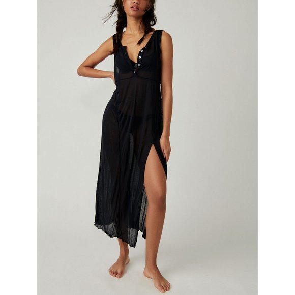 Free People Dresses & Skirts - FREE PEOPLE Have To Have It Maxi Tee / Black
